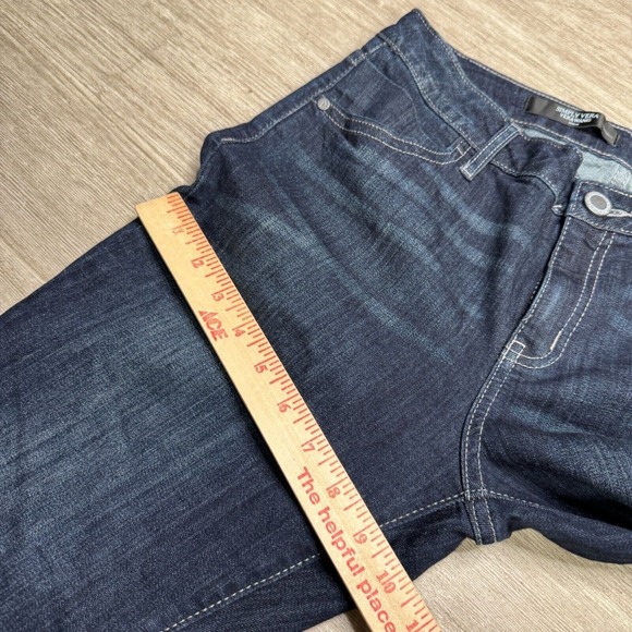 Simply Vera Wang Skinny Jeans 6 S Mid Rise Stretch Denim Dark Wash Indigo - Picture 8 of 11